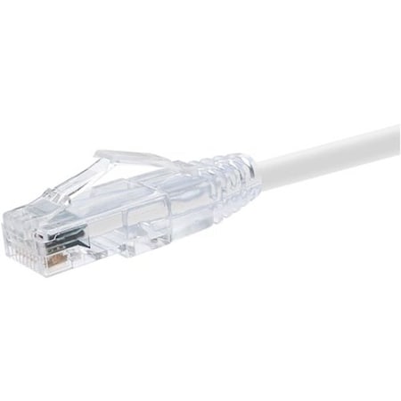 Unirise Usa GROUP 8 FOOT CAT6 SNAGLESS CLEARFIT PATCH CABLE WHITE - CAT6 PATCH CABLE CA 10249
